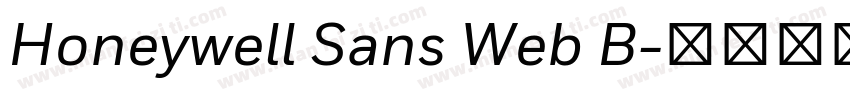 Honeywell Sans Web B字体转换